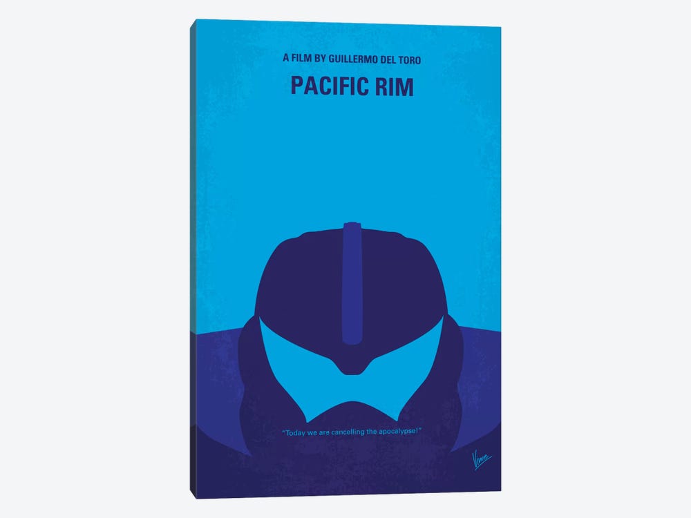 Pacific Rim Minimal Movie Poster by Chungkong 1-piece Canvas Art