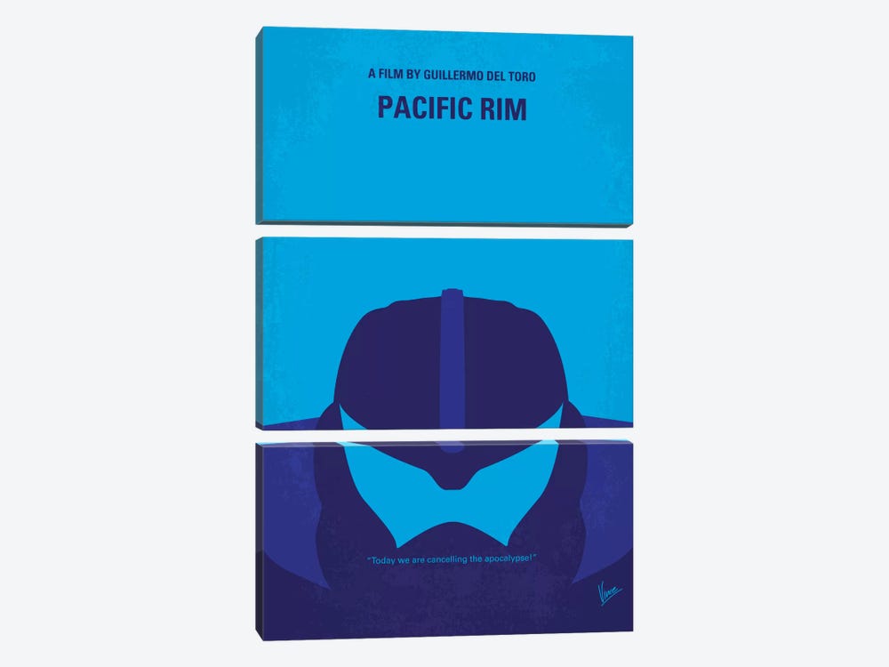 Pacific Rim Minimal Movie Poster by Chungkong 3-piece Canvas Artwork