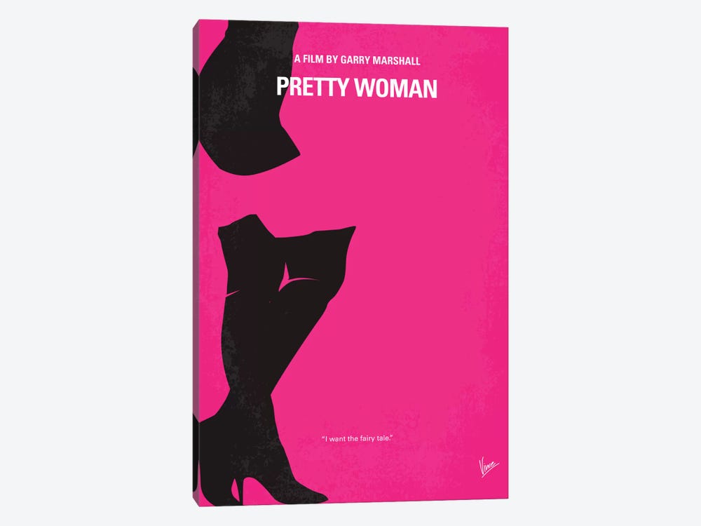 Pretty Woman Minimal Movie Poster by Chungkong 1-piece Canvas Print