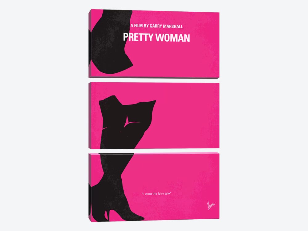 Pretty Woman Minimal Movie Poster by Chungkong 3-piece Art Print