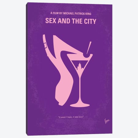 Sex And The City Minimal Movie Poster Canvas Print #CKG318} by Chungkong Canvas Print