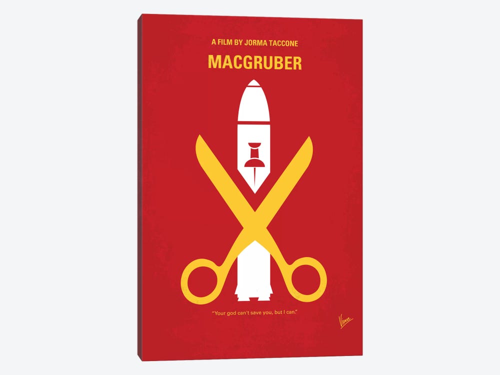 MacGruber Minimal Movie Poster by Chungkong 1-piece Canvas Art