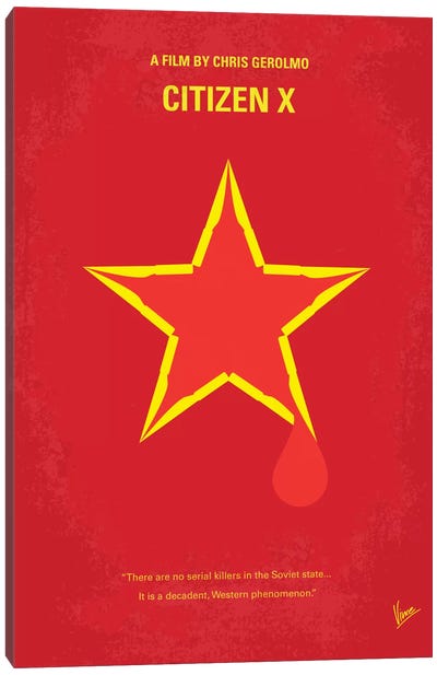 Citizen X Minimal Movie Poster Canvas Art Print - Chungkong's Thriller Movie Posters