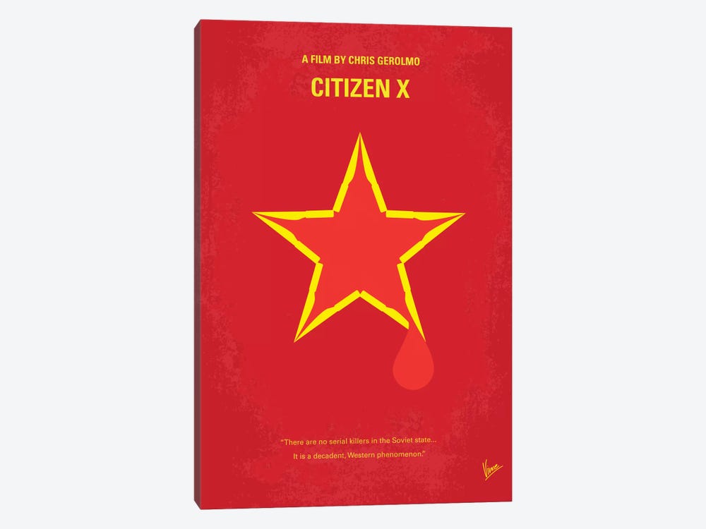 Citizen X Minimal Movie Poster by Chungkong 1-piece Canvas Wall Art