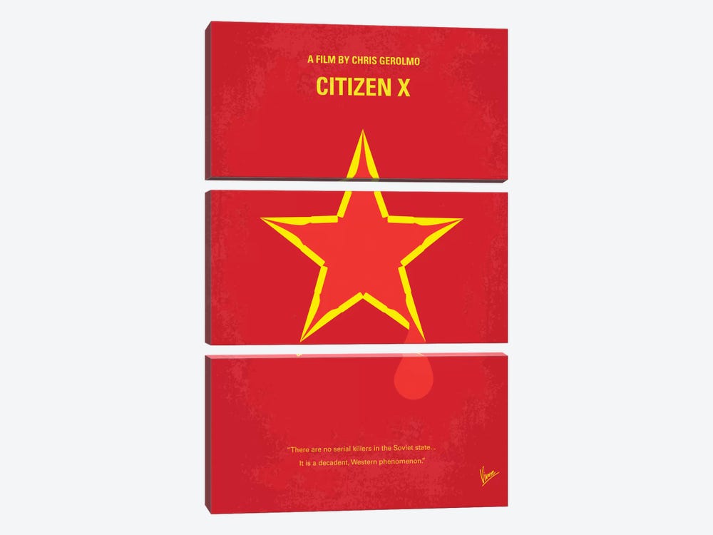 Citizen X Minimal Movie Poster by Chungkong 3-piece Canvas Artwork