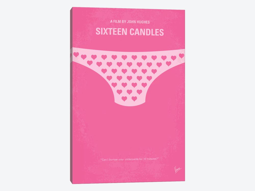 Sixteen Candles Minimal Movie Poster by Chungkong 1-piece Canvas Artwork