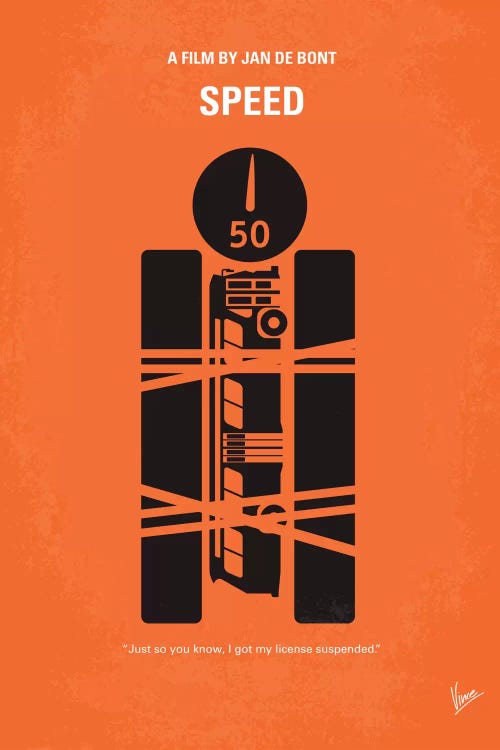 Speed Minimal Movie Poster