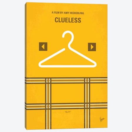 Clueless Minimal Movie Poster Canvas Print #CKG339} by Chungkong Canvas Print