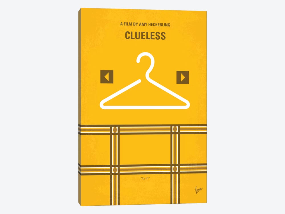 Clueless Minimal Movie Poster by Chungkong 1-piece Canvas Art Print