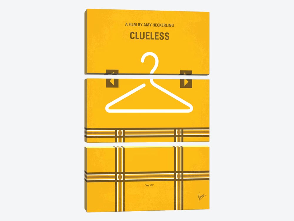 Clueless Minimal Movie Poster by Chungkong 3-piece Canvas Art Print