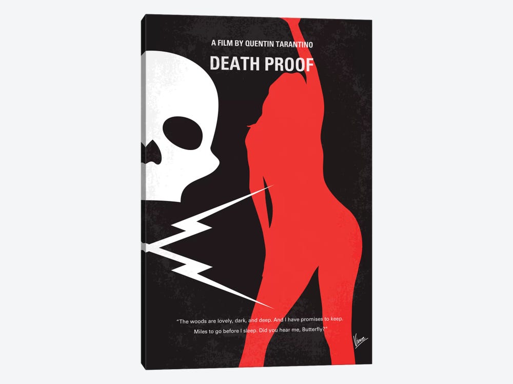 Deathproof Minimal Movie Poster by Chungkong 1-piece Art Print