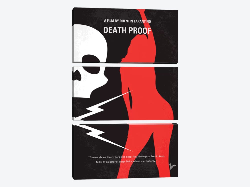 Deathproof Minimal Movie Poster by Chungkong 3-piece Art Print