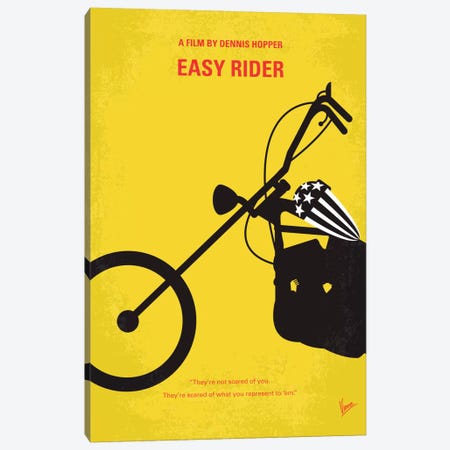 Easy Rider Minimal Movie Poster Canvas Print #CKG341} by Chungkong Canvas Art