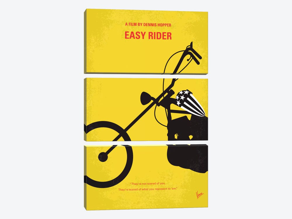 Easy Rider Minimal Movie Poster by Chungkong 3-piece Canvas Art