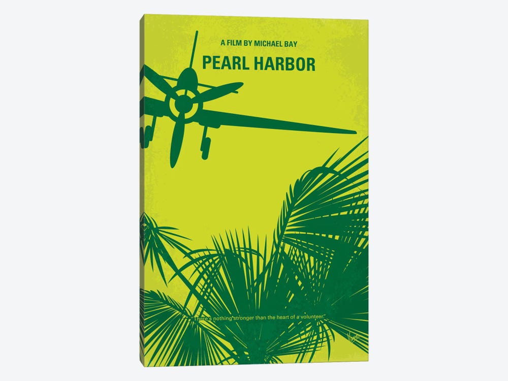 Pearl Harbor Minimal Movie Poster by Chungkong 1-piece Canvas Art
