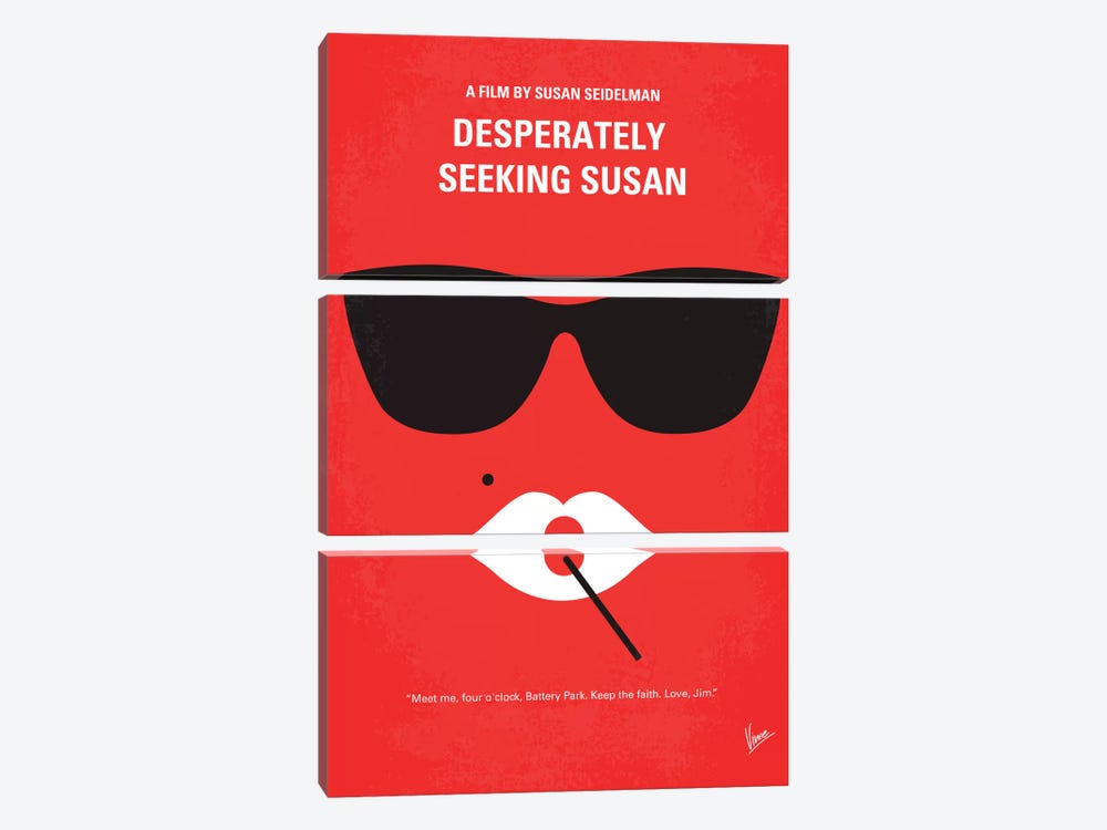 Desperately Seeking Susan Minimal Movie Poster by Chungkong 3-piece Art Print