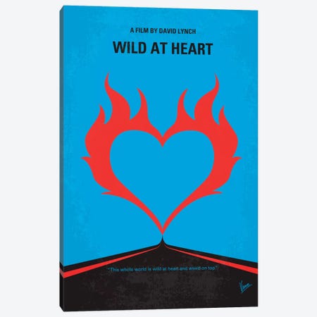 Wild At Heart Minimal Movie Poster Canvas Print #CKG345} by Chungkong Canvas Art Print