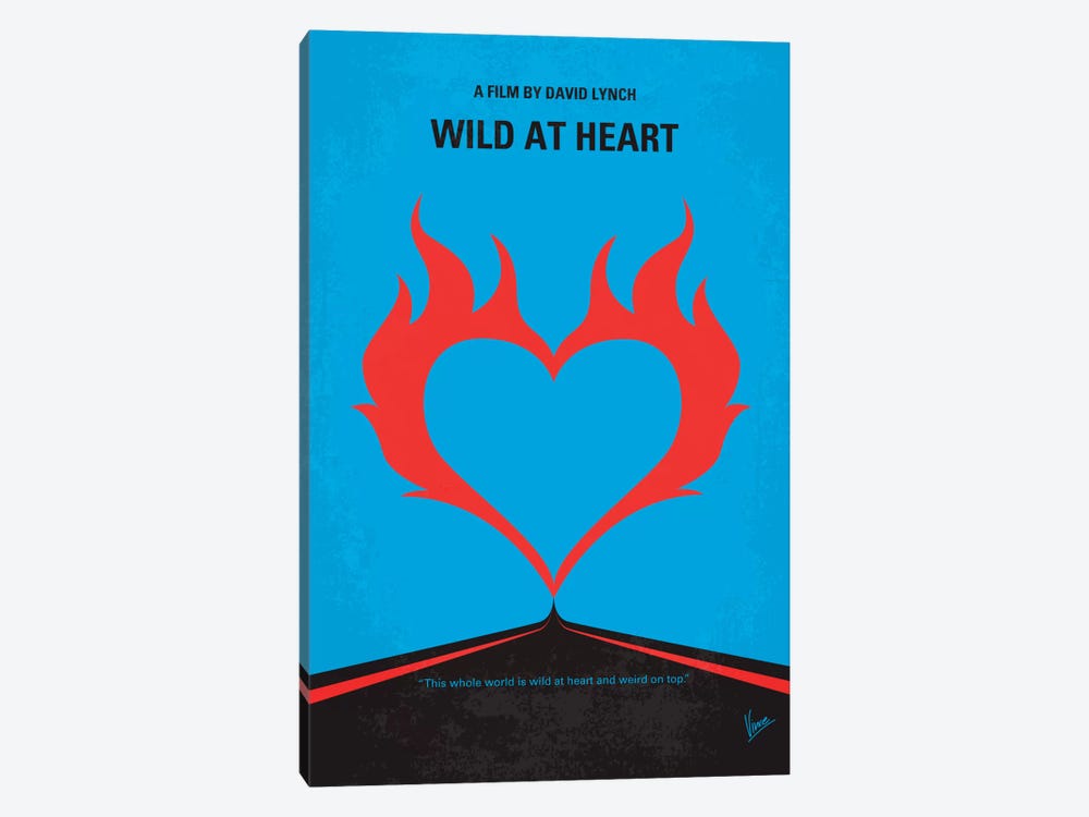 Wild At Heart Minimal Movie Poster by Chungkong 1-piece Canvas Art