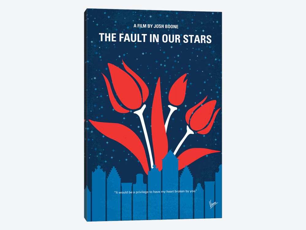The Fault In Our Stars Minimal Movie Poster by Chungkong 1-piece Art Print