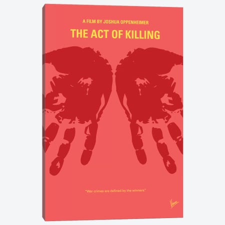 The Act Of Killing Minimal Movie Poster Canvas Print #CKG350} by Chungkong Canvas Print