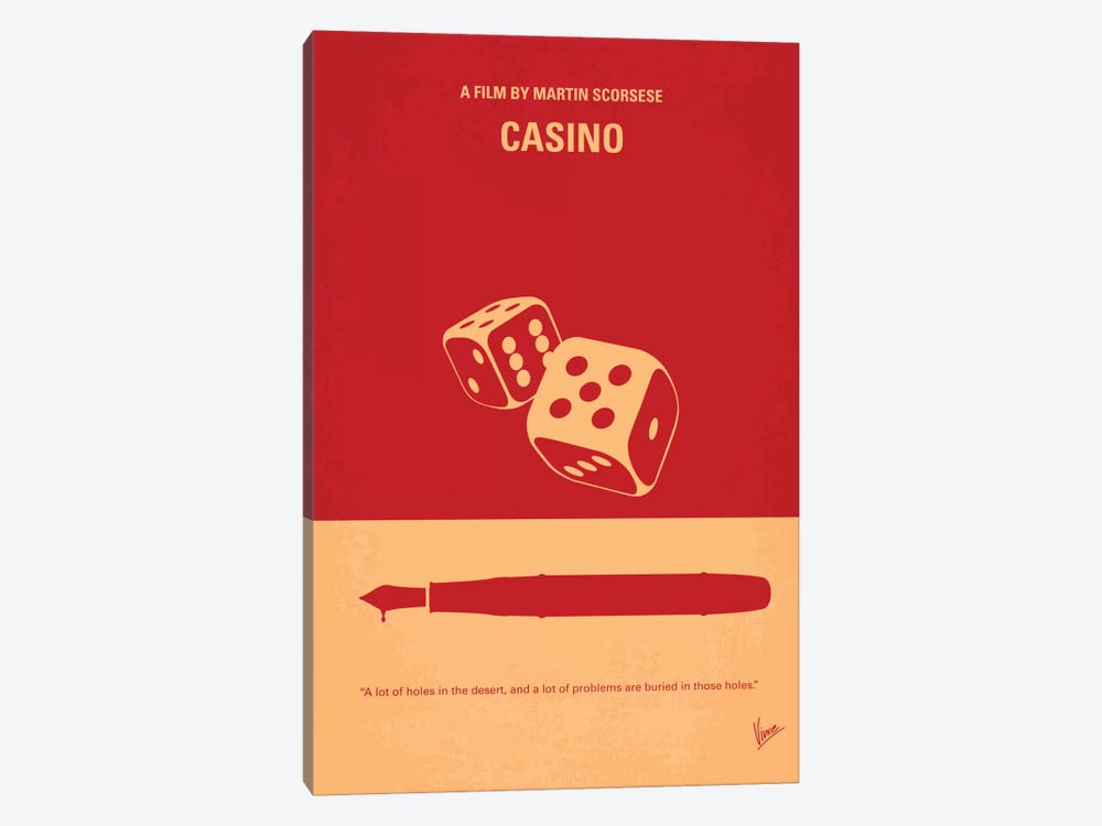 Casino Minimal Movie Poster by Chungkong 1-piece Canvas Art