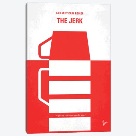 The Jerk Minimal Movie Poster Canvas Print #CKG358} by Chungkong Canvas Print
