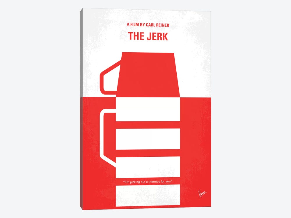 The Jerk Minimal Movie Poster by Chungkong 1-piece Canvas Artwork