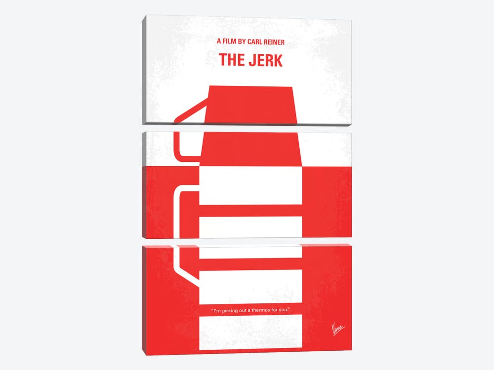The Jerk Minimal Movie Poster by Chungkong 3-piece Canvas Art