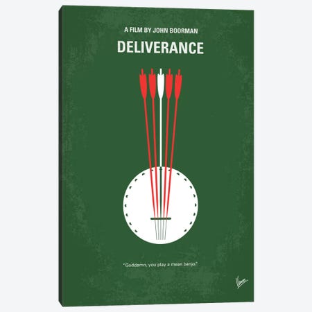 Deliverance Minimal Movie Poster Canvas Print #CKG35} by Chungkong Art Print