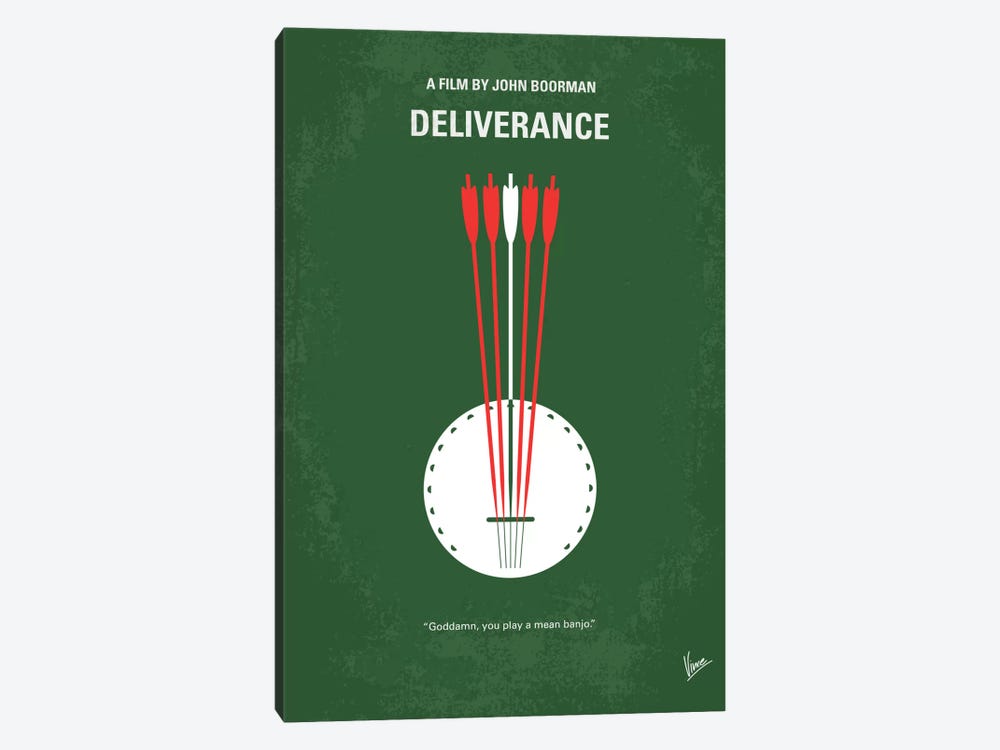 Deliverance Minimal Movie Poster by Chungkong 1-piece Canvas Print