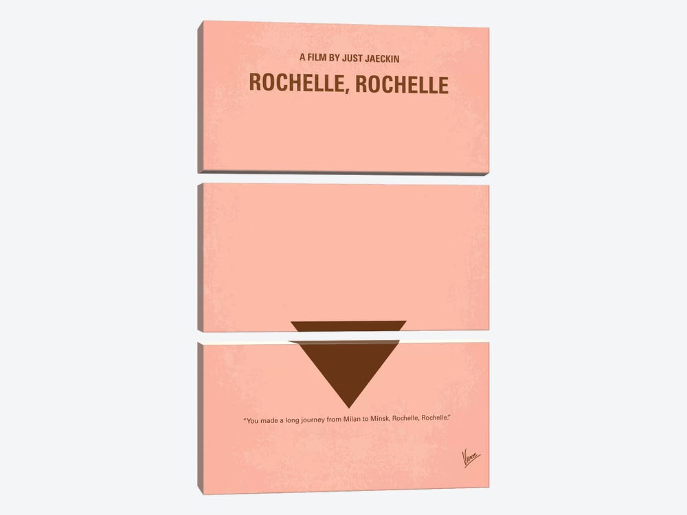Rochelle Rochelle Minimal Movie Poster by Chungkong 3-piece Canvas Print