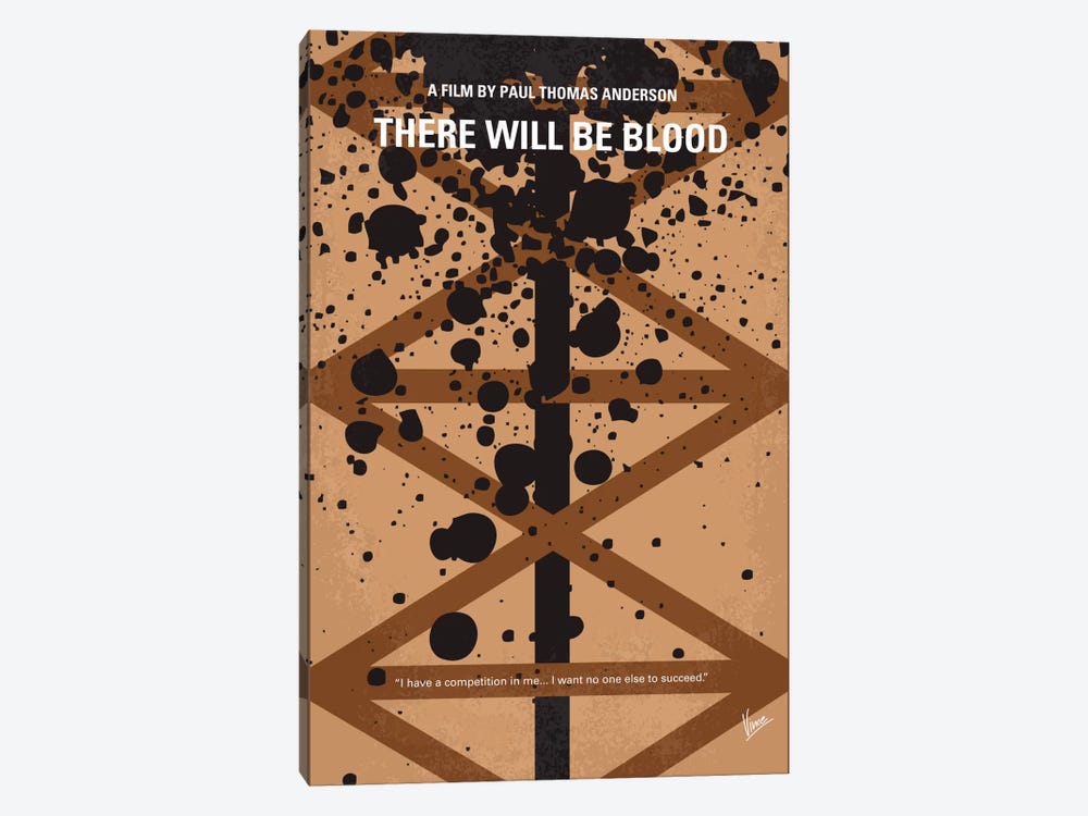 There Will Be Blood Minimal Movie Poster by Chungkong 1-piece Art Print