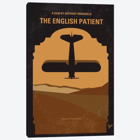 The English Patient Minimal Movie Poster Canvas Print #CKG369} by Chungkong Canvas Artwork
