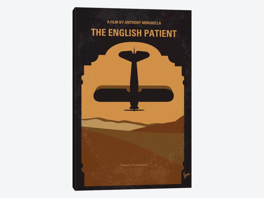 The English Patient Minimal Movie Poster by Chungkong 1-piece Canvas Artwork