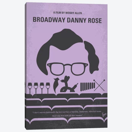 Broadway Danny Rose Minimal Movie Poster Canvas Print #CKG371} by Chungkong Canvas Art Print
