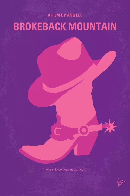 Brokeback Mountain Minimal Movie Poster