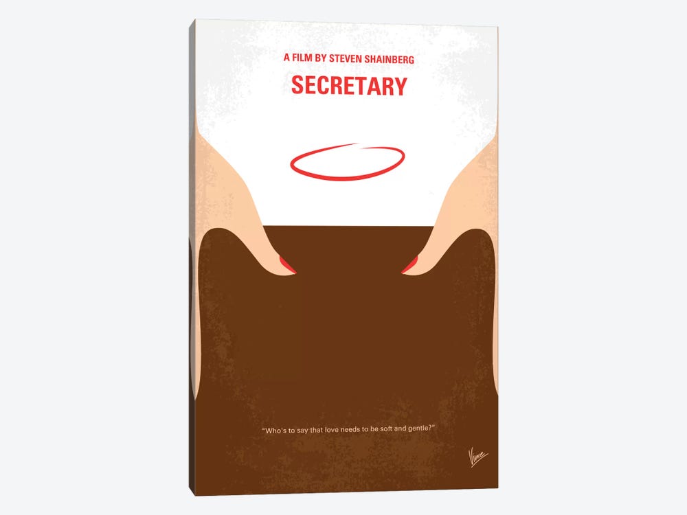 Secretary Minimal Movie Poster by Chungkong 1-piece Canvas Print