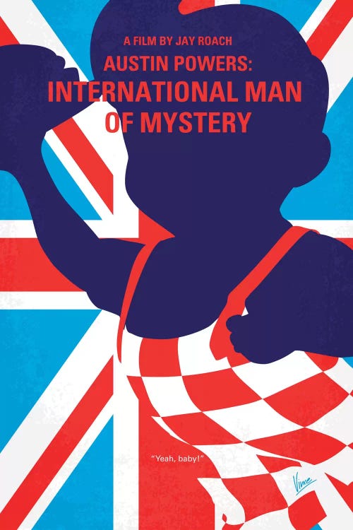 Austin Powers: International Man Of Mystery Minimal Movie Poster