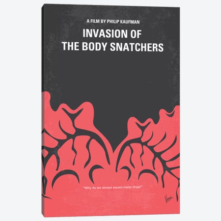 Invasion Of The Body Snatchers Minimal Movie Canvas Print #CKG382} by Chungkong Canvas Art