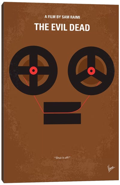 The Evil Dead Minimal Movie Poster Canvas Art Print - Chungkong's Horror Movie Posters