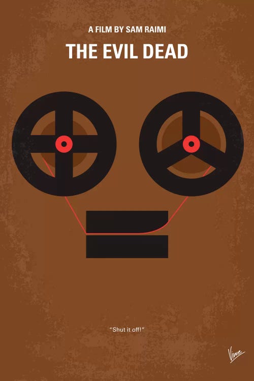 The Evil Dead Minimal Movie Poster by Chungkong wall art