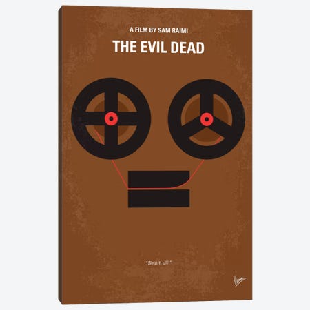 The Evil Dead Minimal Movie Poster Canvas Print #CKG388} by Chungkong Canvas Artwork