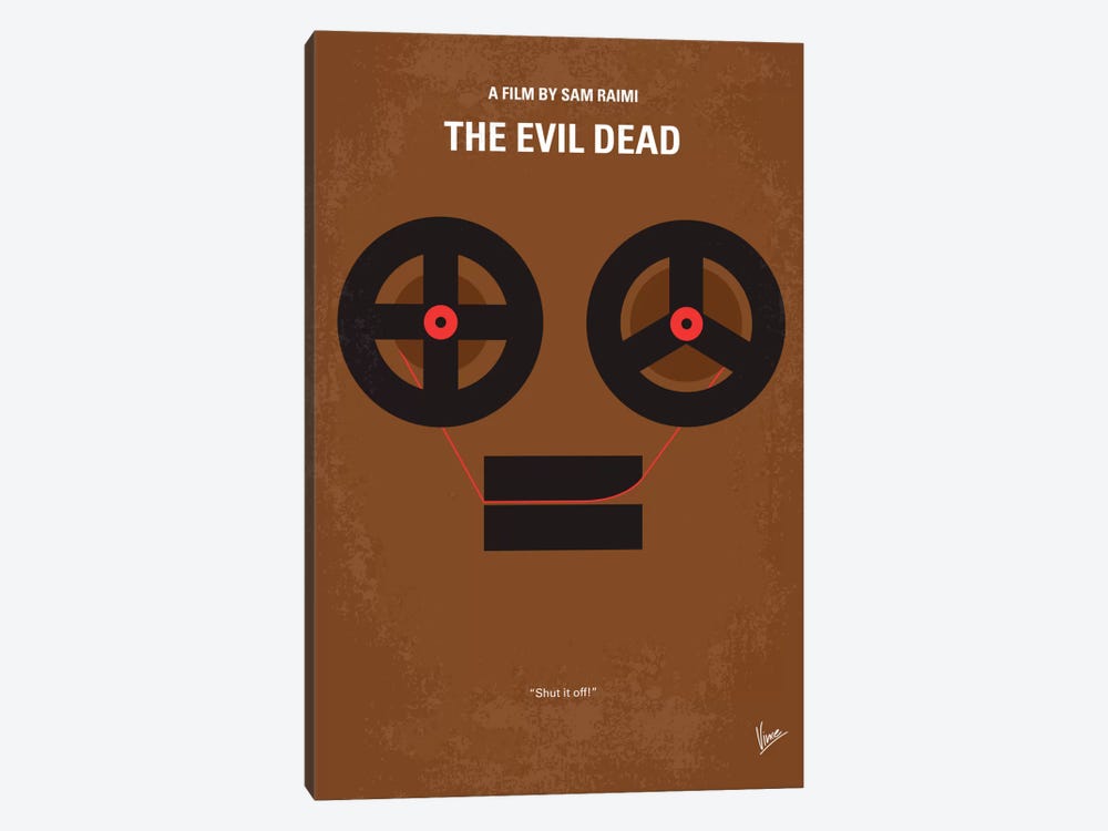 The Evil Dead Minimal Movie Poster by Chungkong 1-piece Canvas Art Print