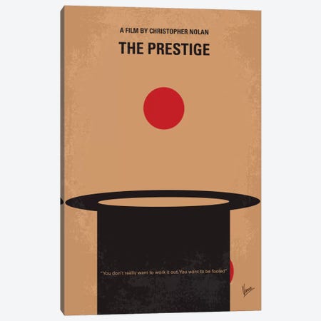 The Prestige Minimal Movie Poster Canvas Print #CKG389} by Chungkong Canvas Art