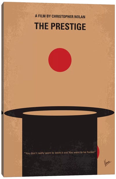 The Prestige Minimal Movie Poster Canvas Art Print - Chungkong's Thriller Movie Posters