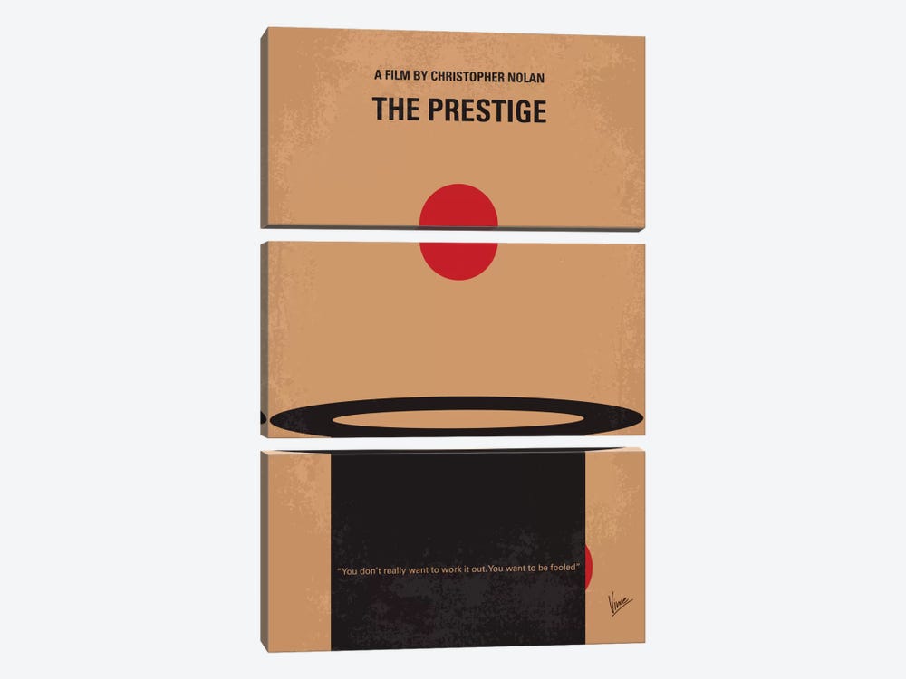 The Prestige Minimal Movie Poster by Chungkong 3-piece Canvas Art