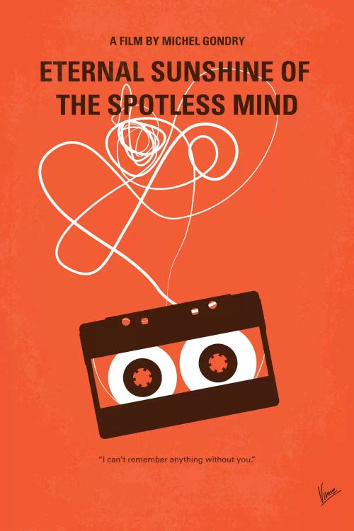 Eternal Sunshine Of The Spotless Mind Minimal Movie Poster by Chungkong wall art