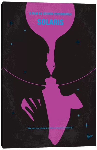 Solaris Minimal Movie Poster Canvas Art Print - Dramas Minimalist Movie Posters