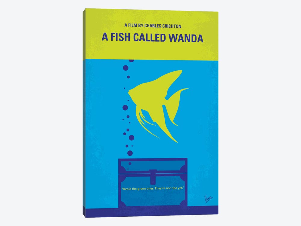 A Fish Called Wanda Minimal Movie Poster by Chungkong 1-piece Art Print