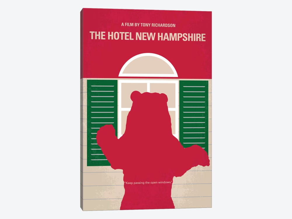 The Hotel New Hampshire Minimal Movie Poster by Chungkong 1-piece Canvas Wall Art